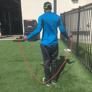 Man jumping rope