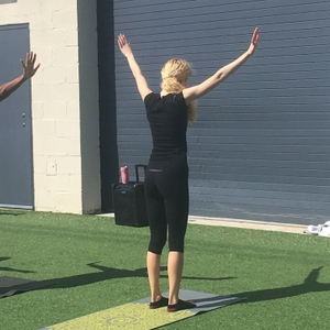 Woman doing yoga