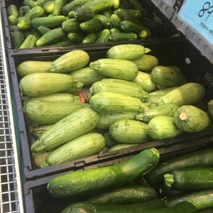 Zuchinni and cucumbers