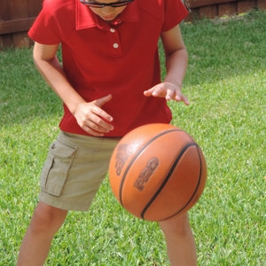 Boy with basketball