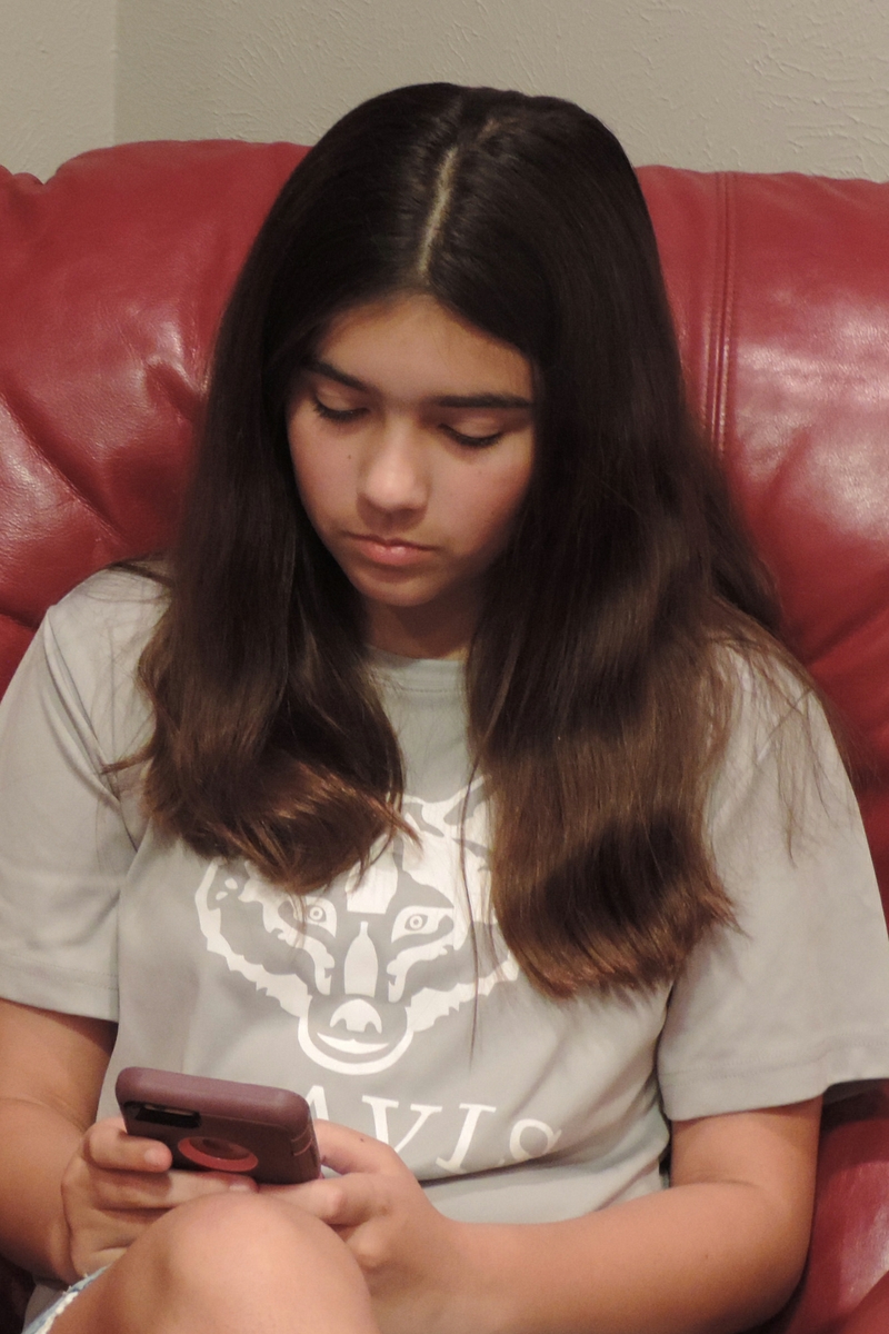 Girl on cell phone