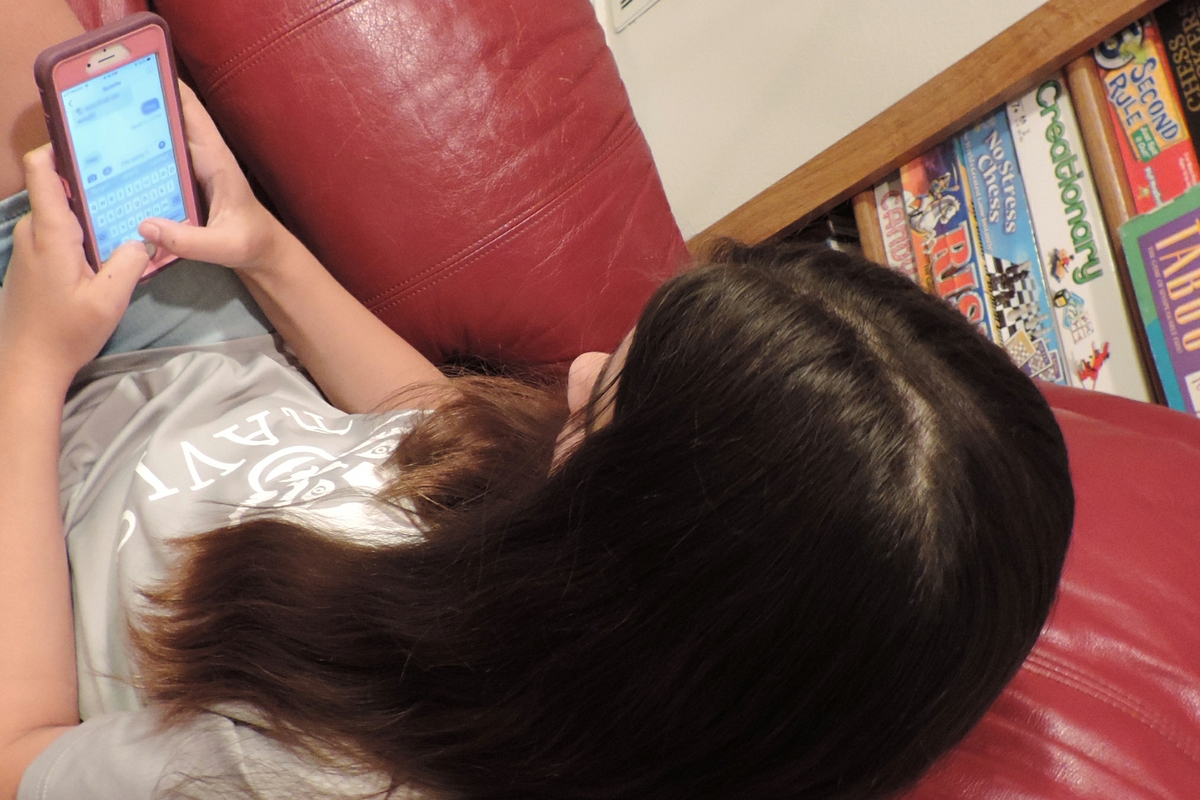 Girl on phone