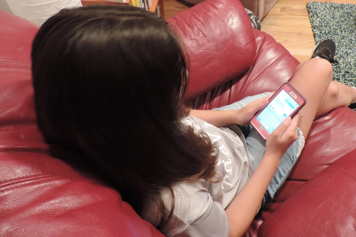 Girl texting