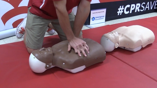 CPR training broll Hands-Only