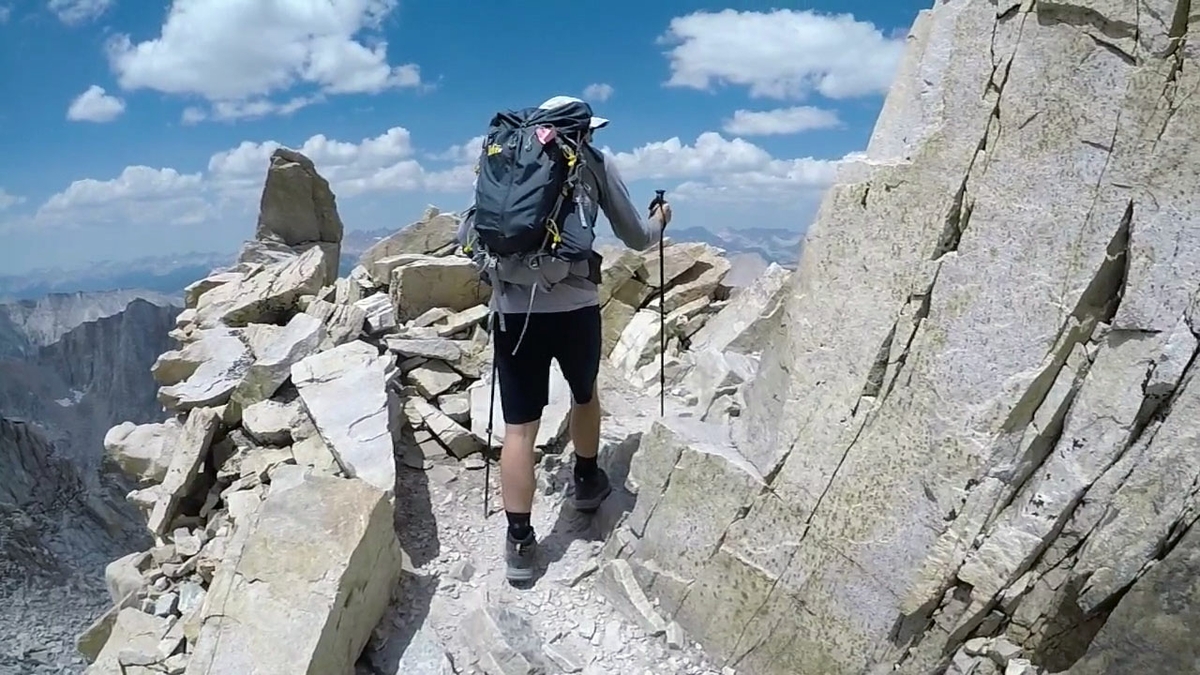 Hiker on mountain