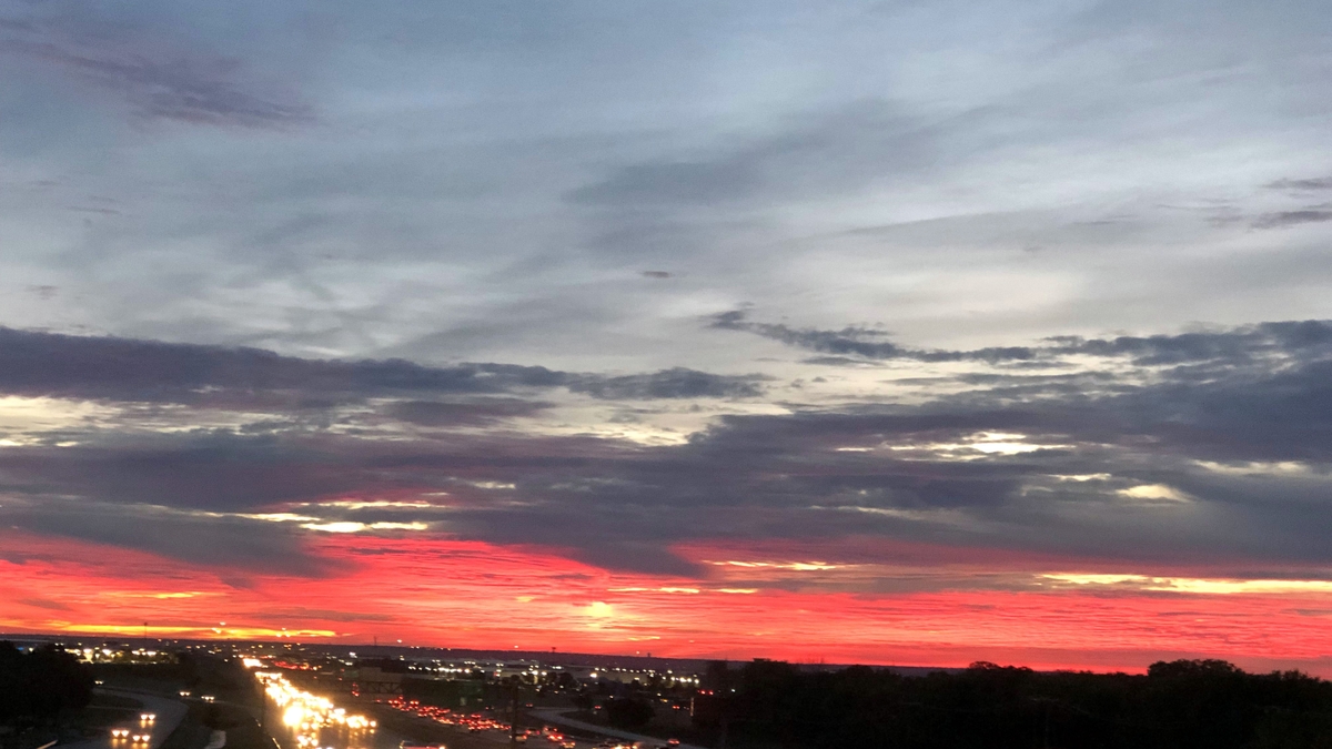 Sun rising
