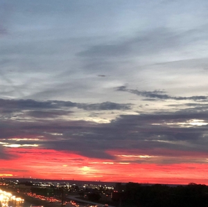 Sun rising