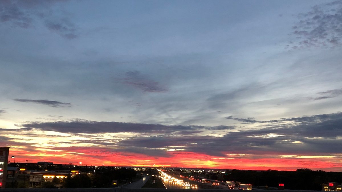 sunrise wide shot