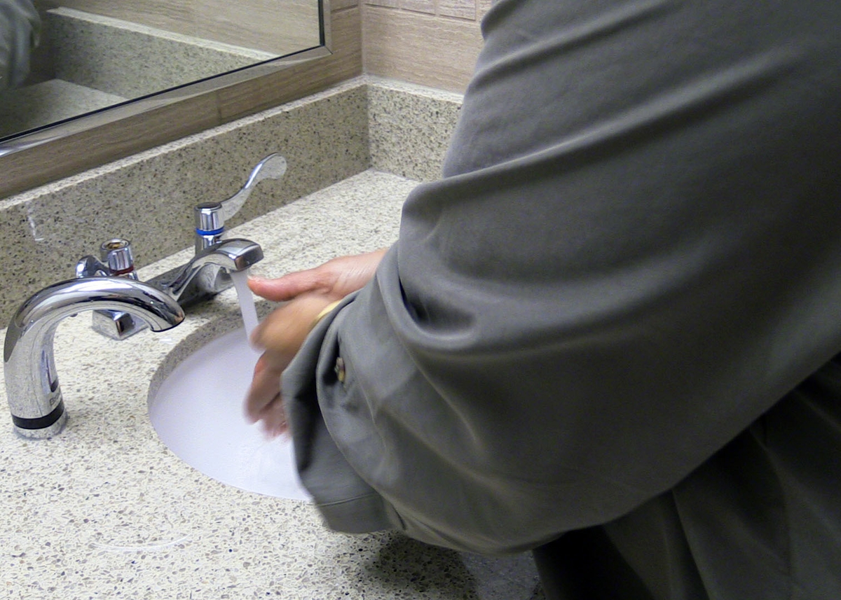 Washing hands