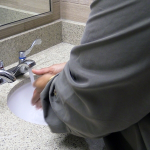 Washing hands