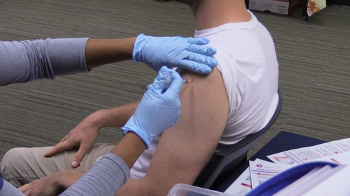 Flu shot b-roll