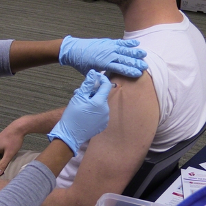 Flu shot b-roll