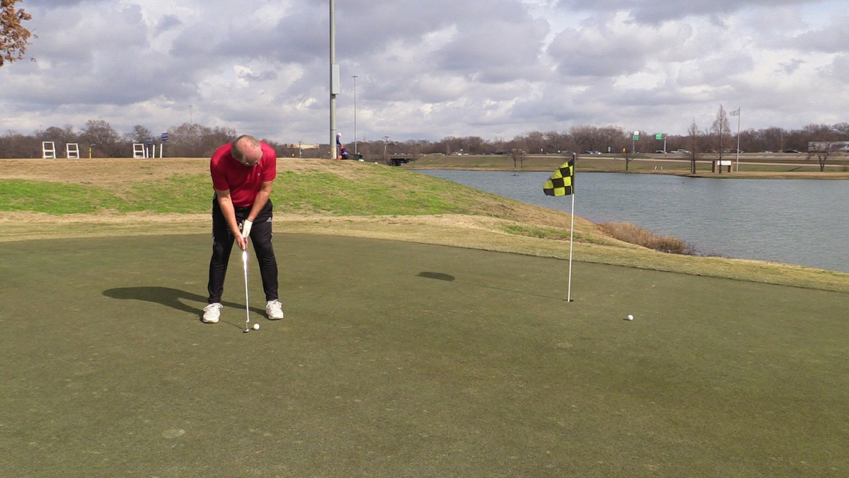 Man putting