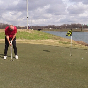 Man putting