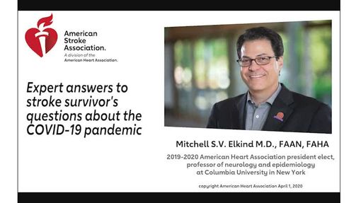 Covid-19-Q-A with stroke expert, Dr. Mitchell Elkind