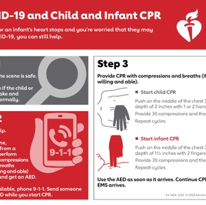 Infographic - COVID-19 Child and Infant CPR 