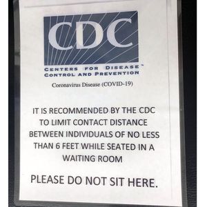 COVID-19 CDC signage