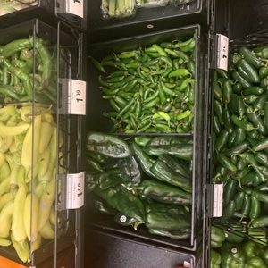 Peppers in grocery store