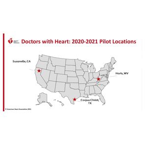 Doctors With Heart 2020-2021 U.S. pilot locations