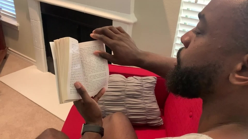 Sedentary time - man reading