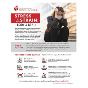 Stress Strain Body Brain Infographic