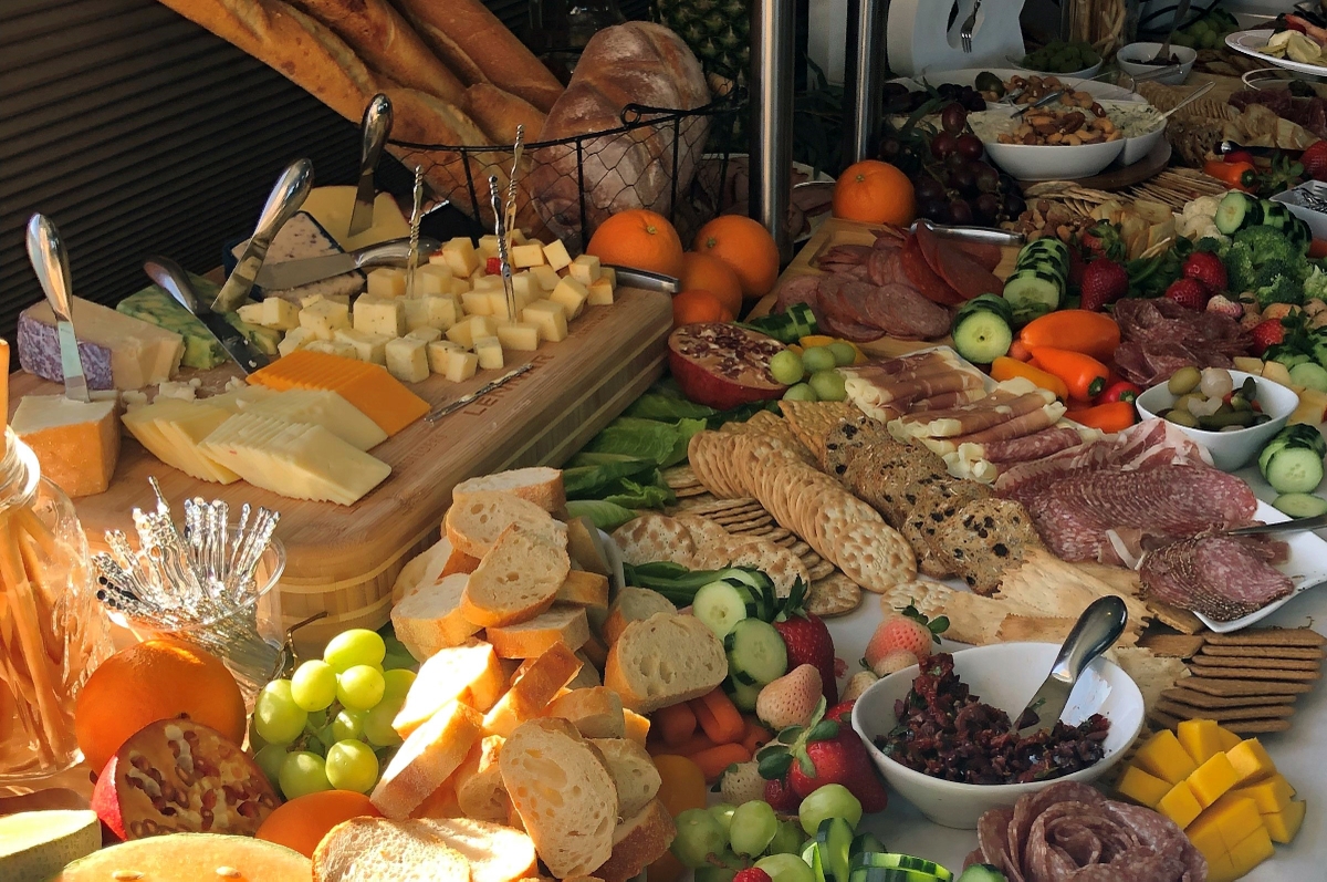 Charcuterie board variety