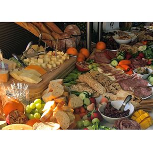 Charcuterie board variety