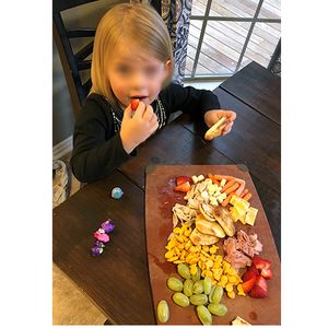 child snacking