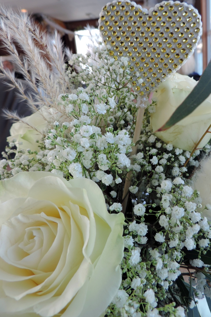 Heart and flowers