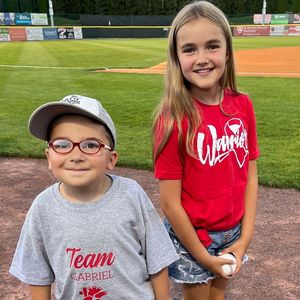 Albany-area children born with congenital heart defects threw out the first pitches at ValleyCats game 