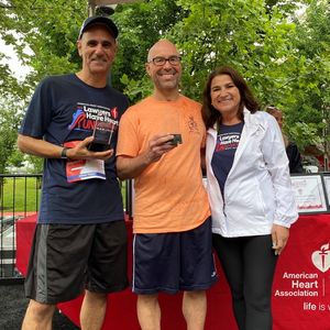 GWR Lawyers Have Heart chairmen David Jaffe and John Harrity AHA Executive Director Soula Antoniou