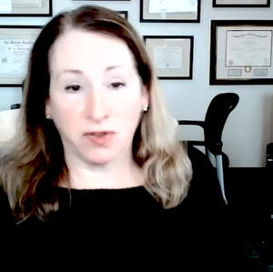 Dr. Furie on ISC23 146 educating caregivers on complications