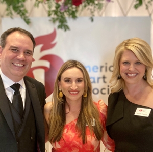 Metro Jackson - SVP Jeremy Beauchamp Heart Ball Director Jordan Walker and Exec. Dir. Jennifer Hopping