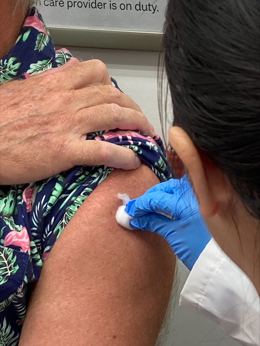 Flu shot prep