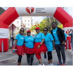1--Baton Rouge Heart Walk -- 5 people by sign