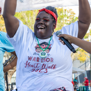 7--Baton Rouge Heart Walk speakers on stage