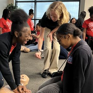 New Orleans STEM event CPR training