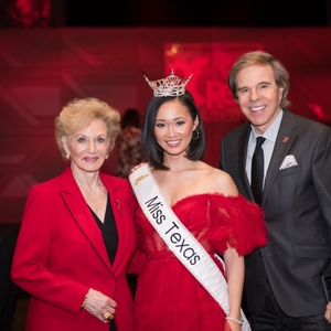 Sandi Haddock, Miss Texas Averie Bishop and Scott Murray