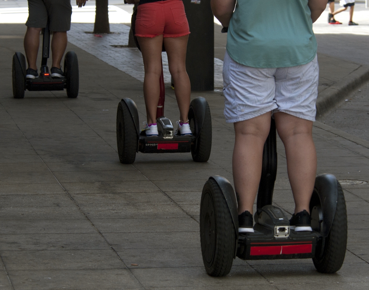 Riding scooters