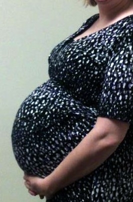 Pregnant woman profile