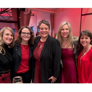 Swanson with members of her Woman of Impact team