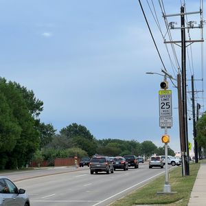 School zone flashing sign