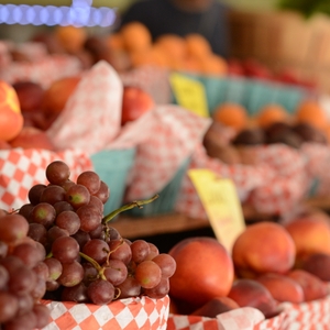 Grapes at the fruit stand