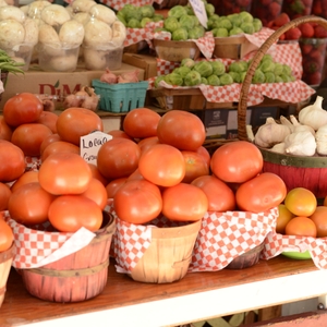 Tomatos at the market