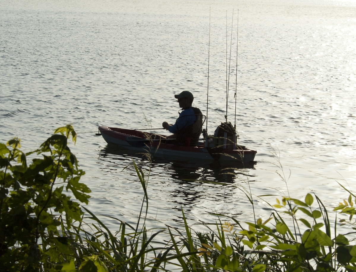 Fishing on the lake