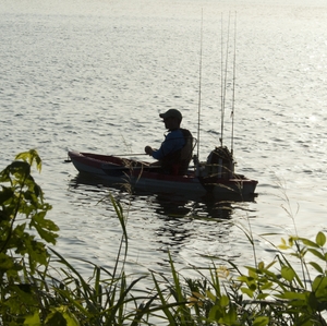 Fishing on the lake