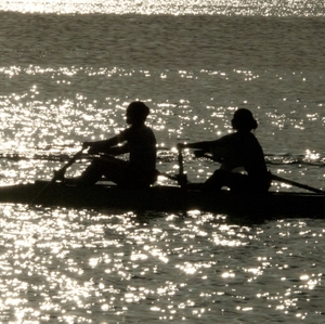 Kayaking on the lake