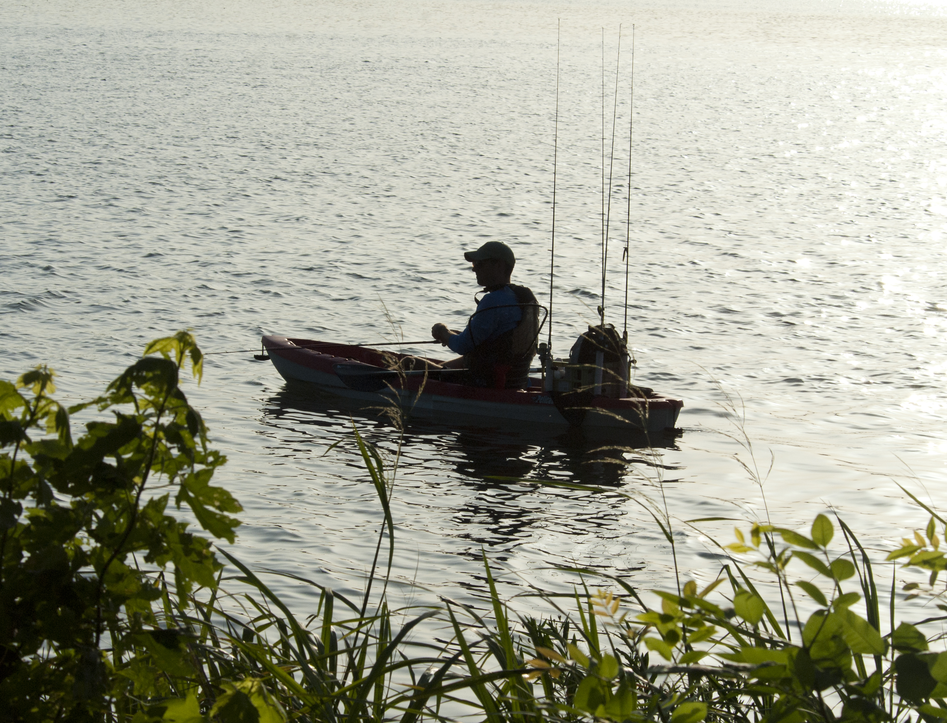 Fishing on the lake