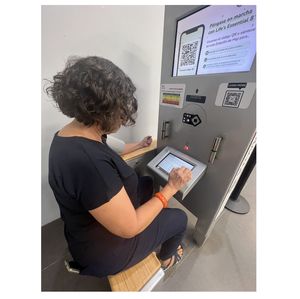 Blood pressure kiosk at Faithful Central Bible Church in Inglewood
