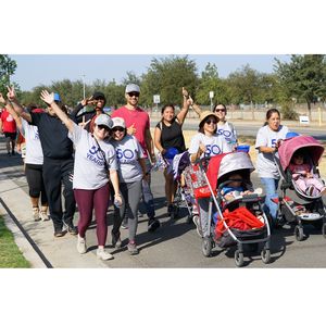 Kern County Heart and Stroke Walkers along the walking route